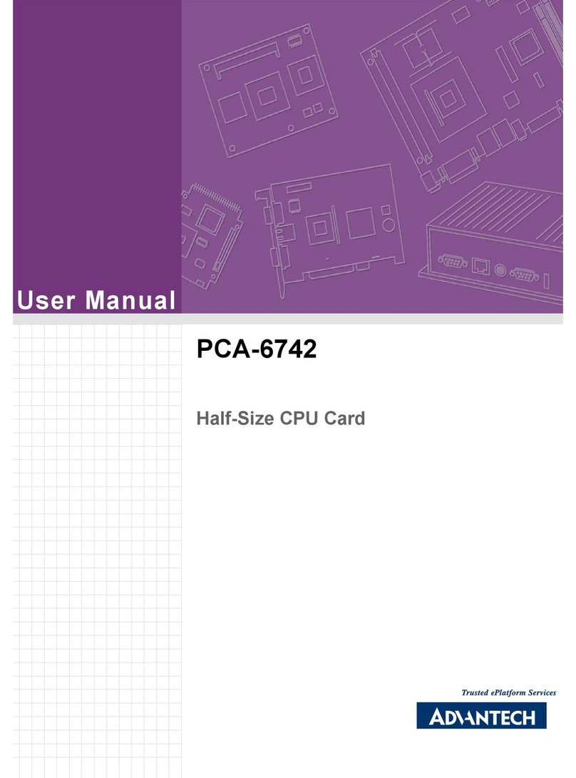 Advantech PCA-6742 Series User manual