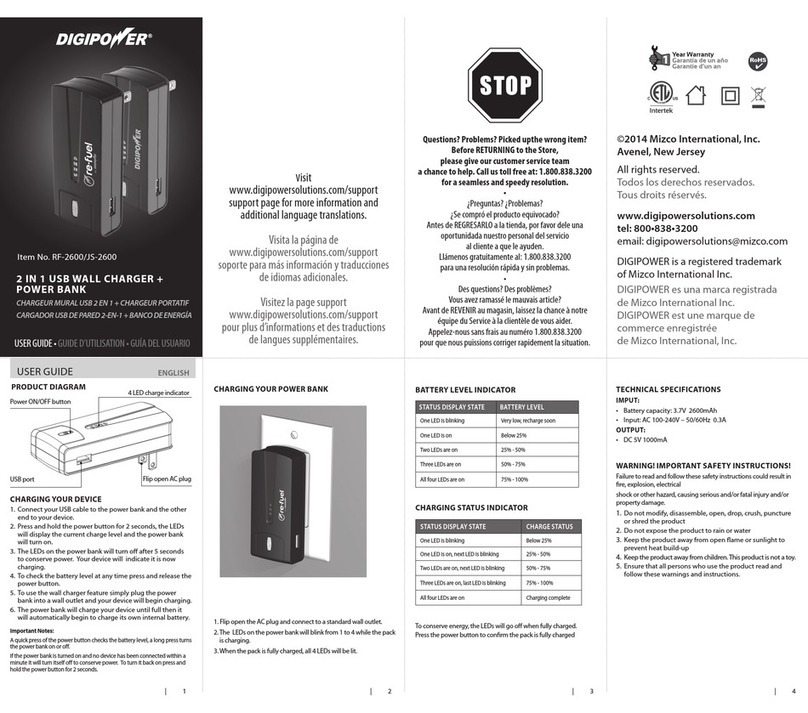 DigiPower RF-2600 User manual