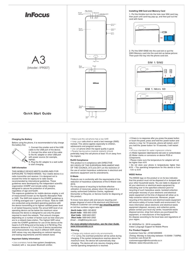 InFocus A3 User manual InFocus A3 User manual