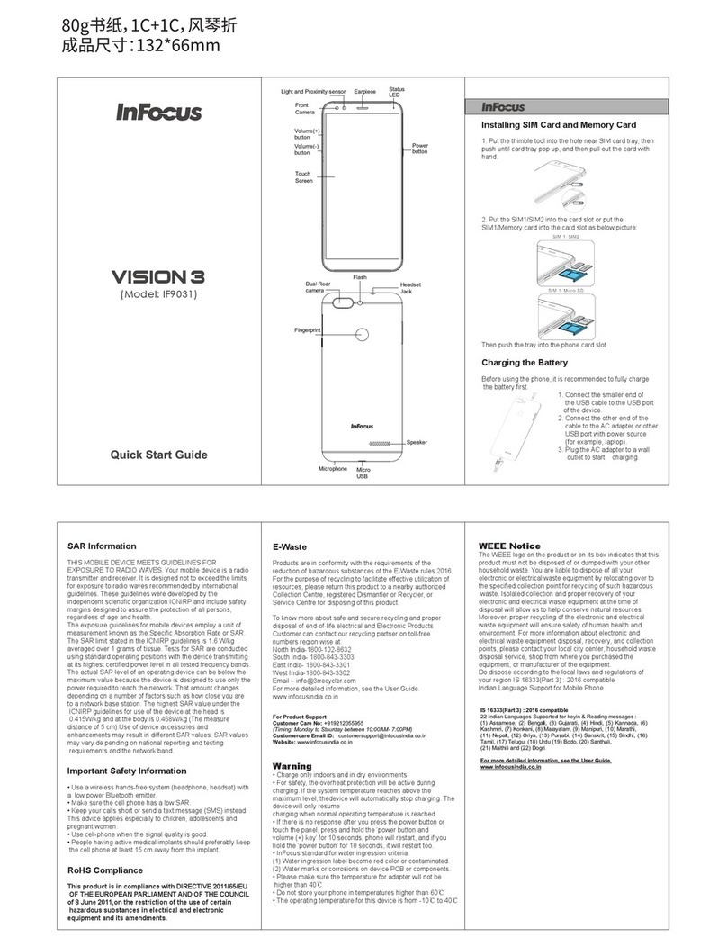 InFocus VISION 3 User manual InFocus VISION 3 User manual