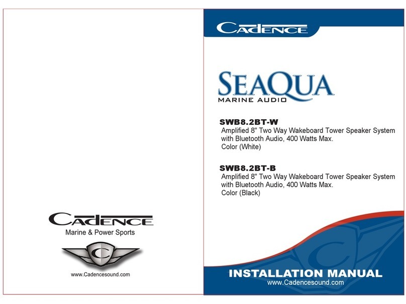 Cadence SWB8.2BT-B installation manual