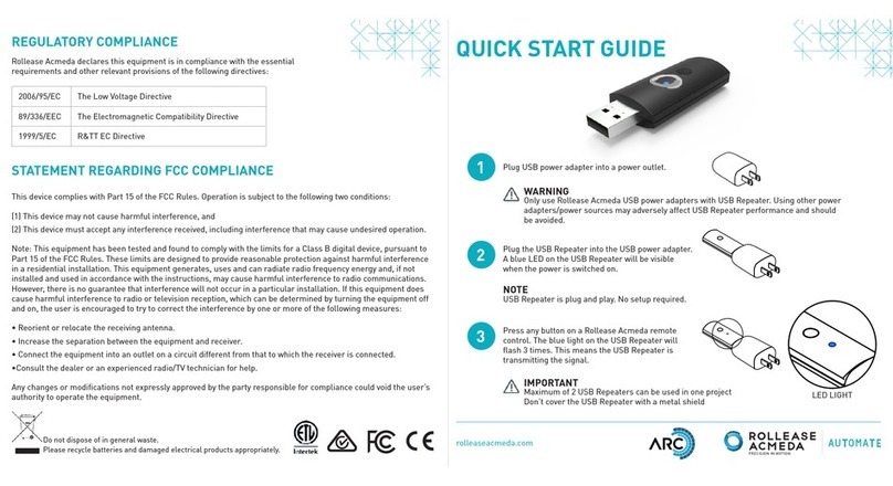 rollease acmeda MTPS-USB5-100EU Quick start guides