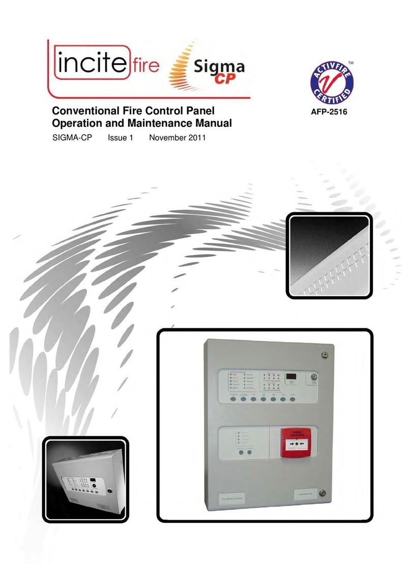 Incite Fire Sigma CP Operation and maintenance manual