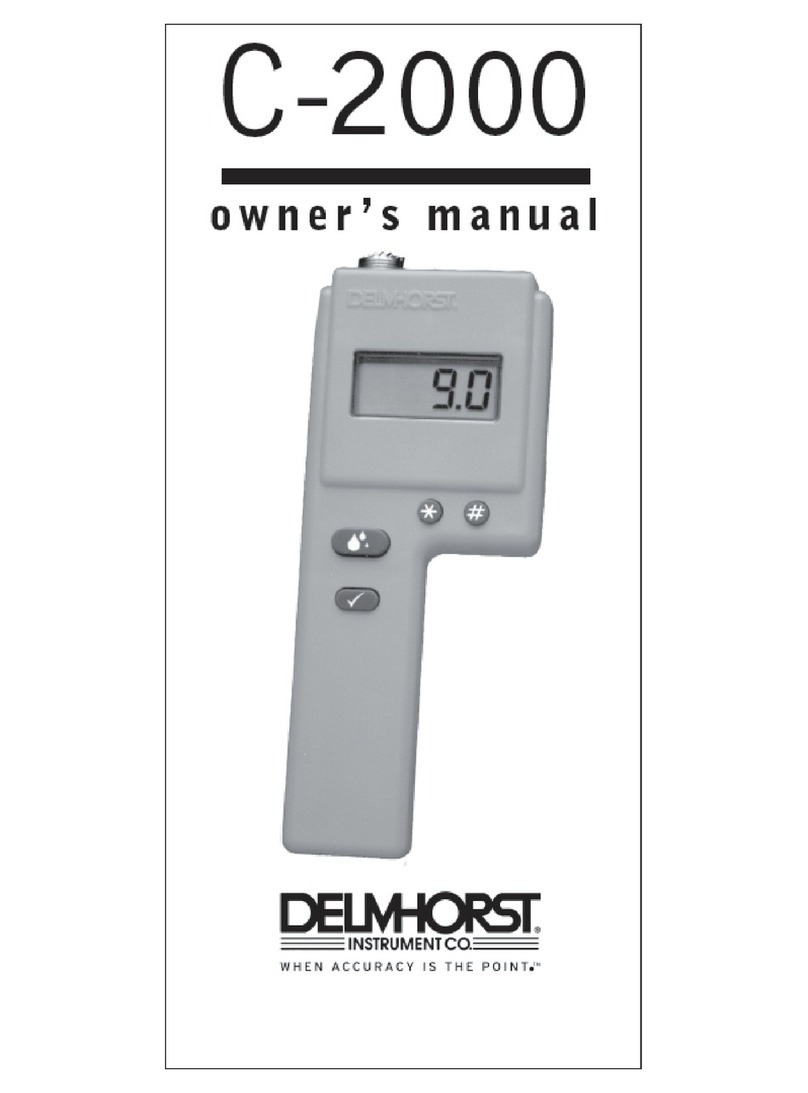 Delmhorst Instrument Co C-2000 owner's manual