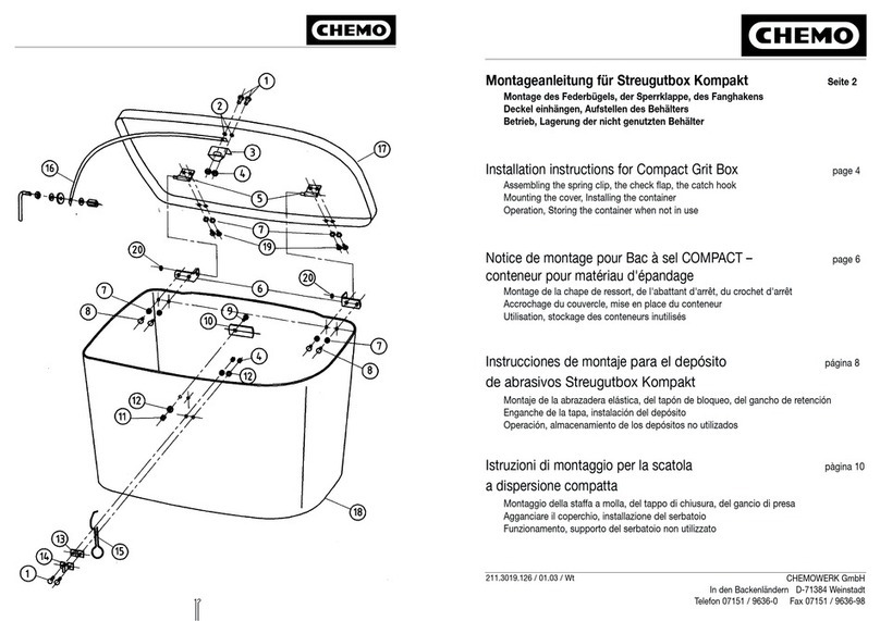 Chemo Compact Grit Box installation instructions Chemo Compact Grit Box installation instructions