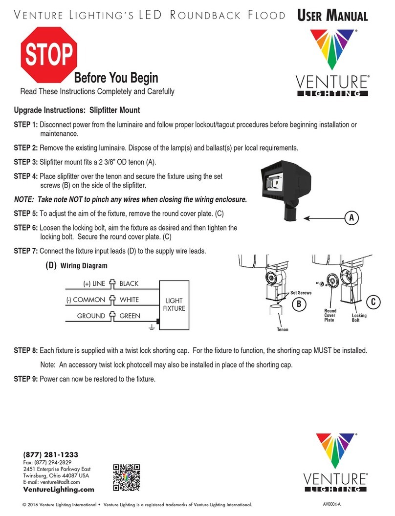 Venture Lighting AV0004-A user manual