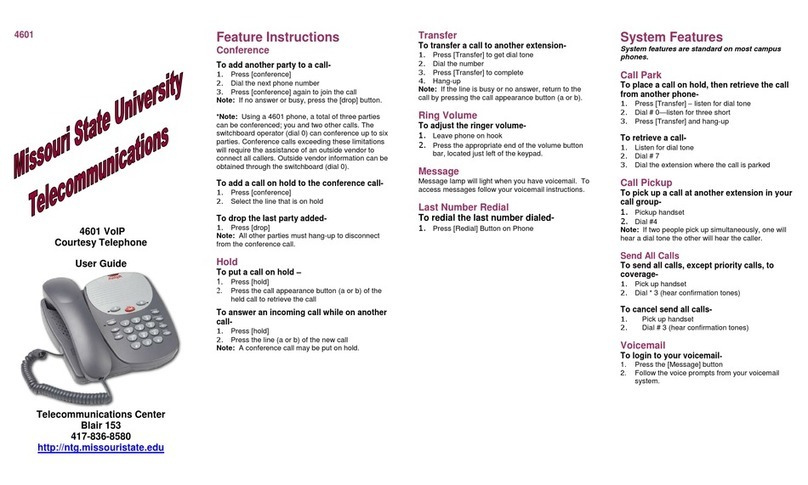 Avaya IP Office 4601 User manual