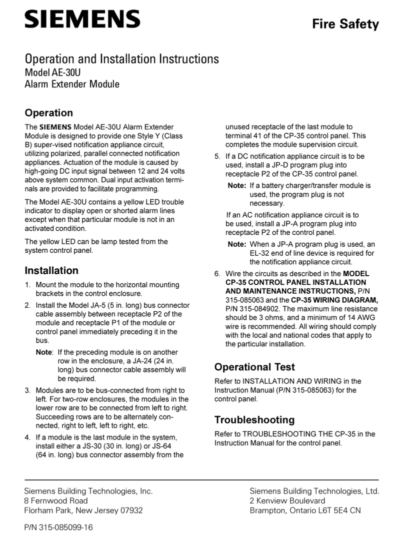 Siemens AE-30U User manual