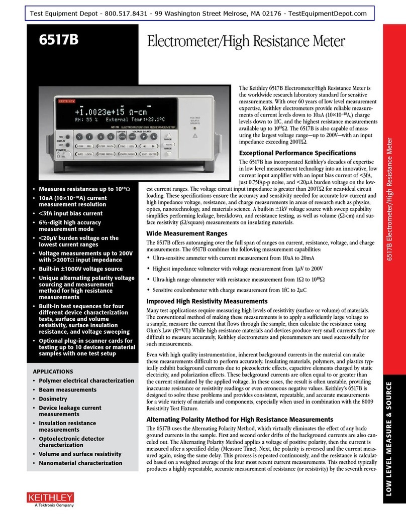 Keithley 6517B User manual Keithley 6517B User manual