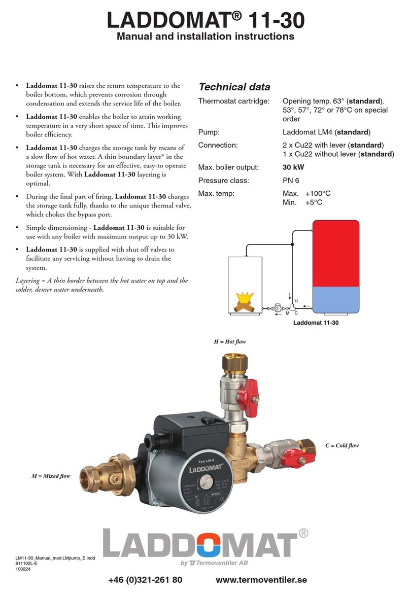 Termoventiler LADDOMAT 11-30 Specification sheet