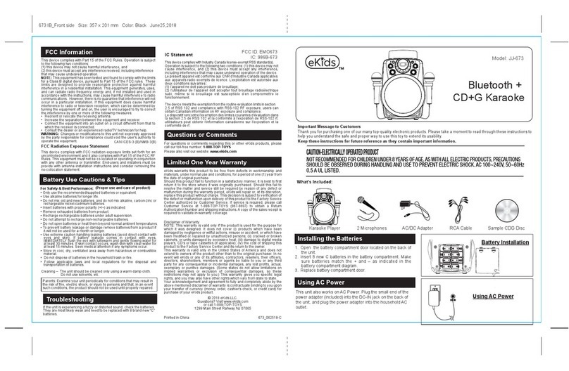 eKids JJ-673 manual