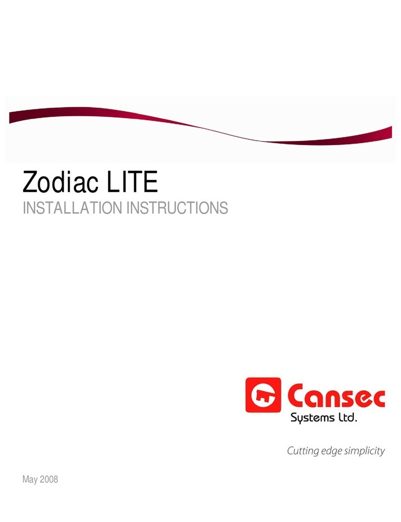 Cansec Zodiac LITE installation instructions