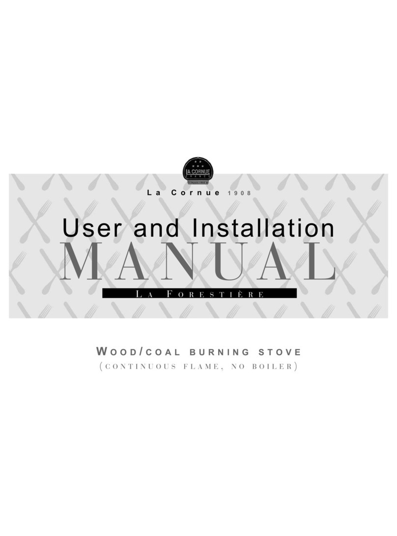 La Cornue LA FORESTIERE User and installation manual