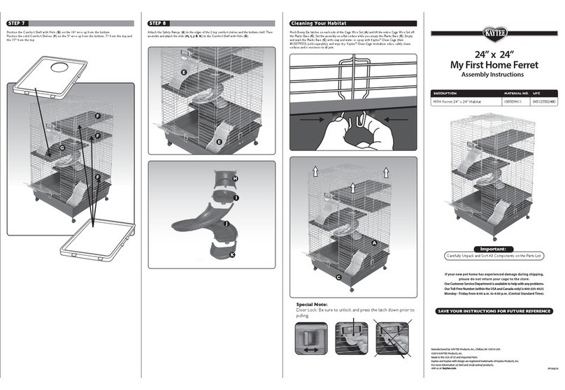 Kaytee My First Home Ferret Assembly instructions