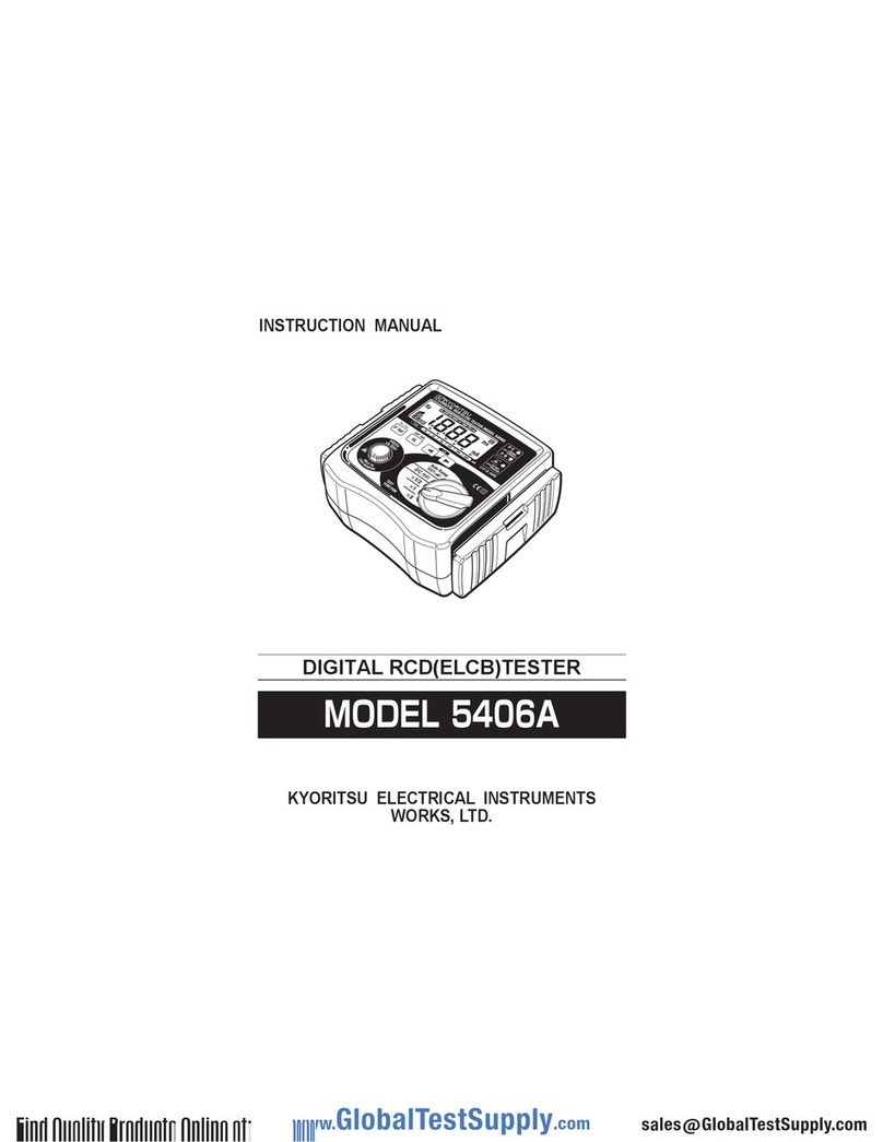 Kyoritsu Electrical Instruments Works, Ltd. 5406A User manual Kyoritsu Electrical Instruments Works, Ltd. 5406A User manual