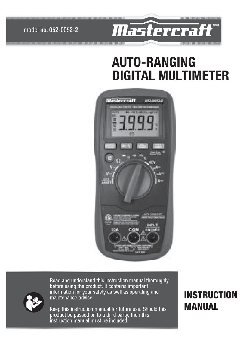 MasterCraft 052-0052-2 instruction manual