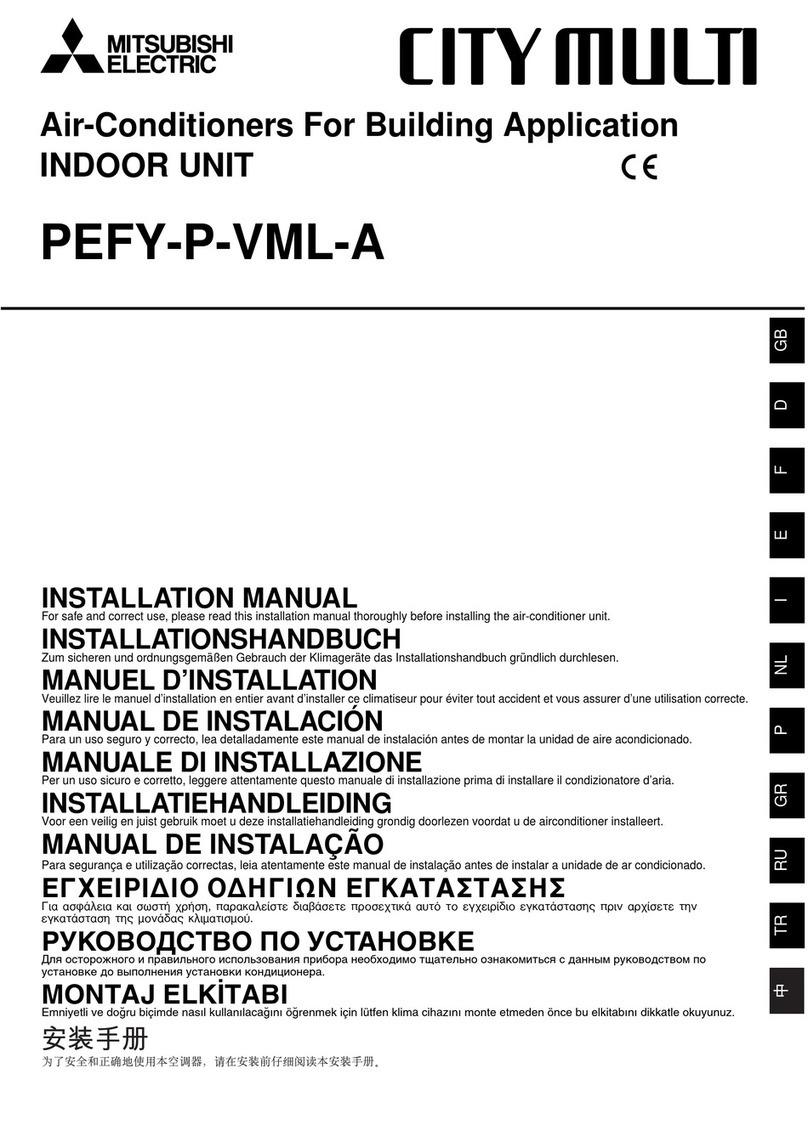 Mitsubishi Electric CITY MULTI PEFY-P-VML-A User manual