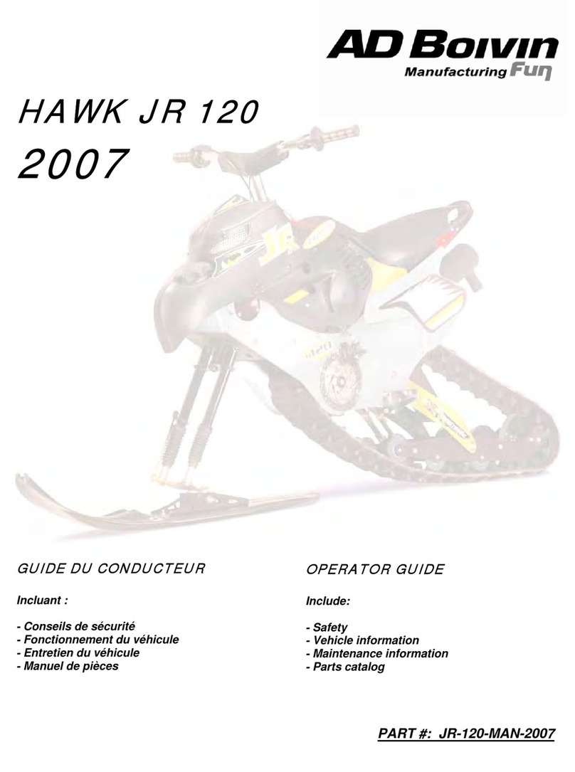 AD Boivin HAWK JR 120 2007 Operator's guide