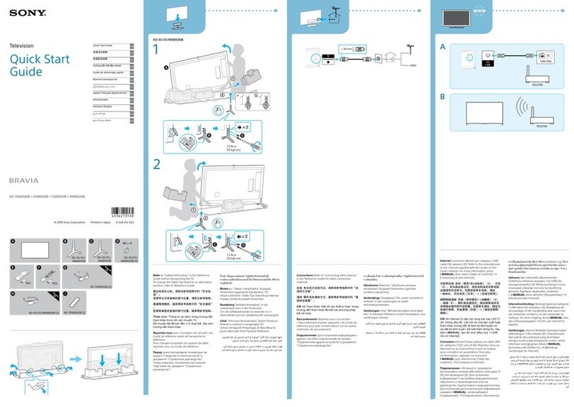 Sony Bravia KD-70X8500B User manual