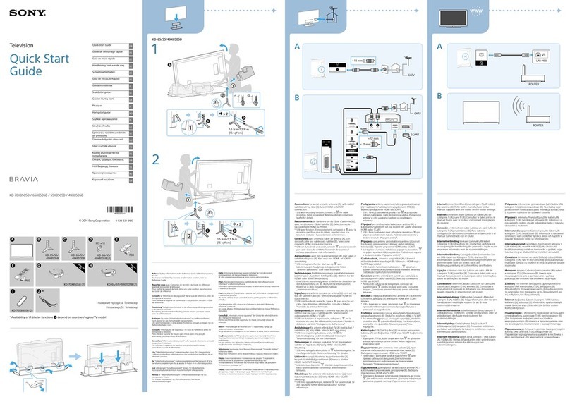 Sony Bravia KD-70X8505B User manual