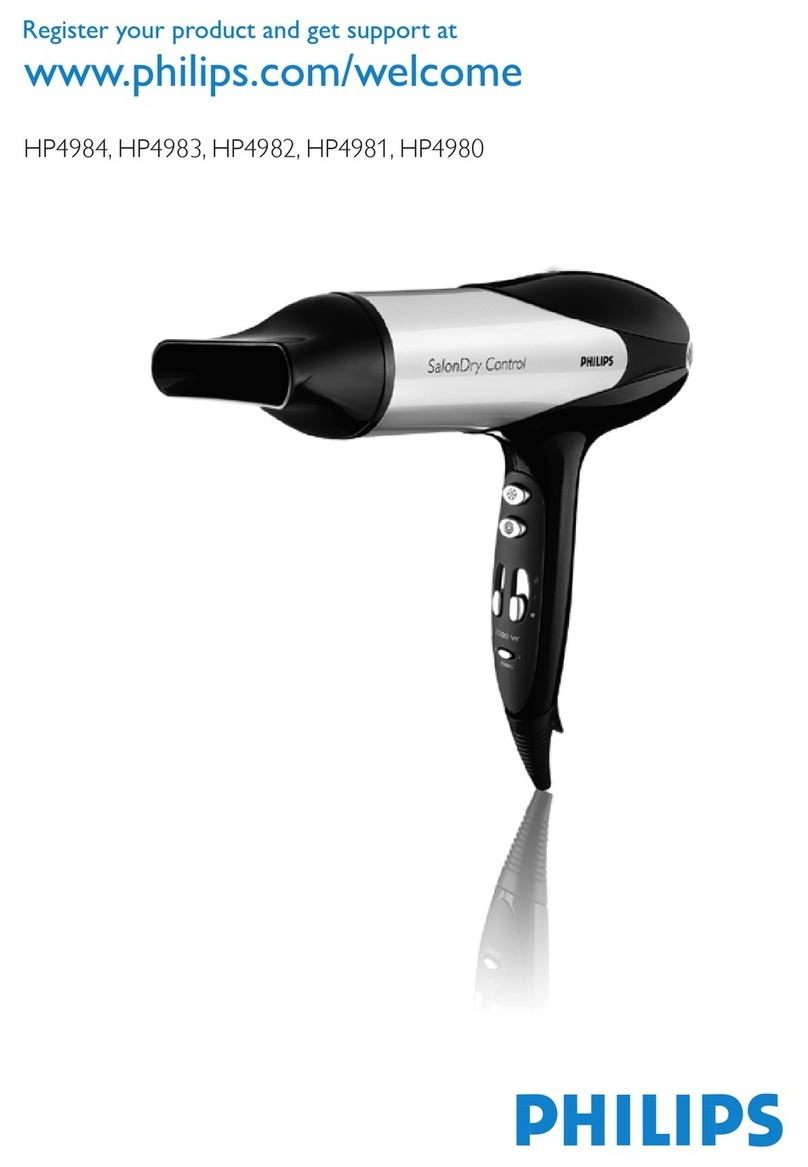 Philips SalonDry Control HP4984 User manual