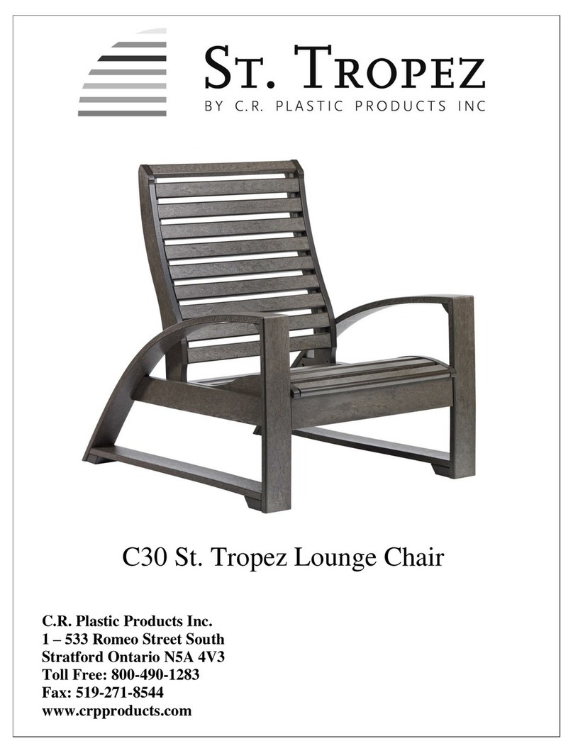 C.R. Plastic Products C30 St. Tropez Lounge Chair User manual C.R. Plastic Products C30 St. Tropez Lounge Chair User manual