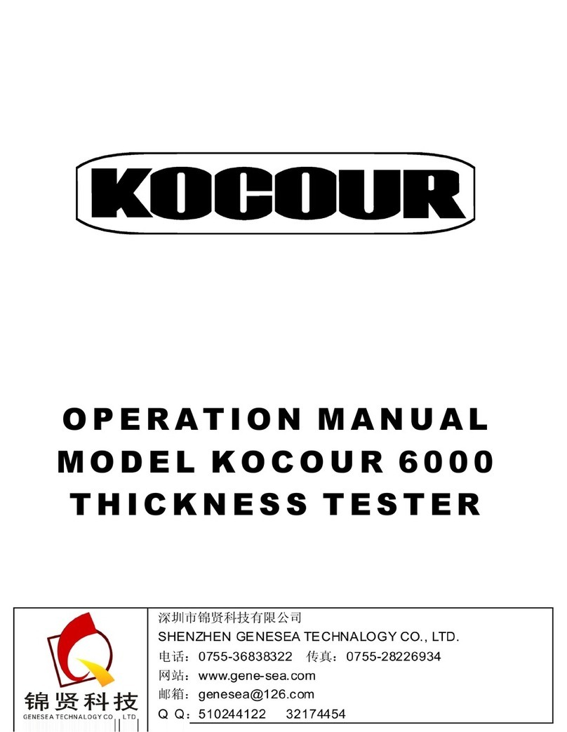 KOCOUR 6000 Operation manual