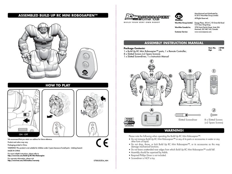WowWee BUILD UP RC MINI ROBOSAPIEN How-to guide