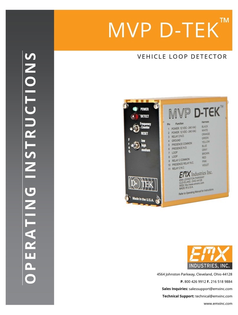 EMX MVP D-TEK operating instructions
