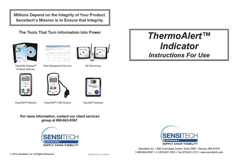 Sensitech ThermoAlert User manual