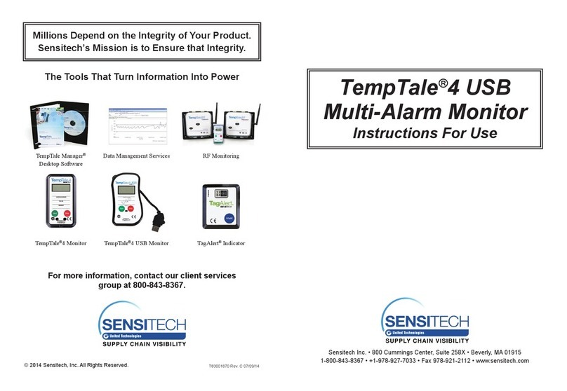 Sensitech TempTale 4 Instructions for use