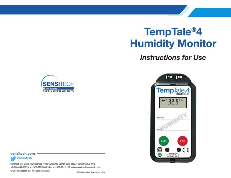 Sensitech TempTale 4 Instructions for use