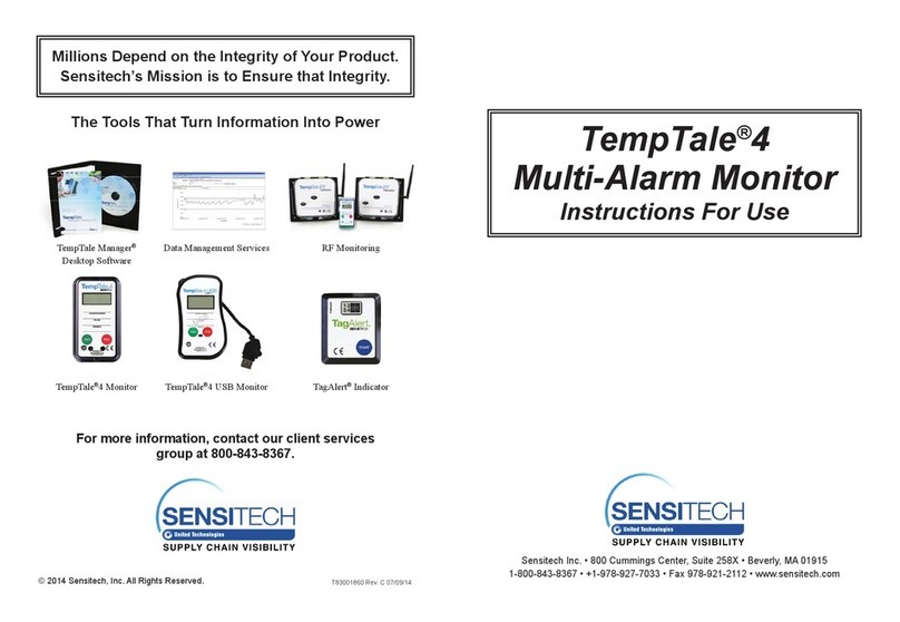 Sensitech TempTale 4 User manual