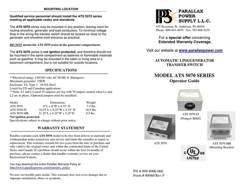 Parallax ATS 5070 FI Manual