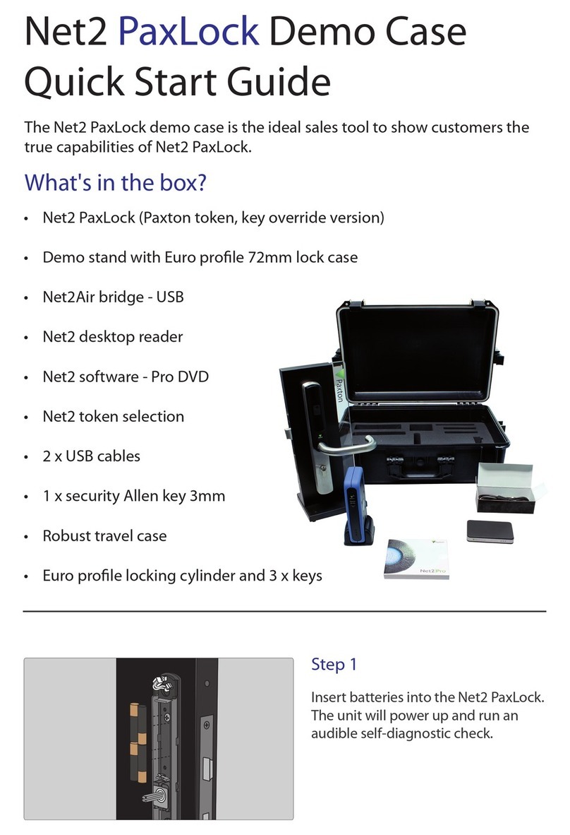 Paxton Net2 PaxLock User manual