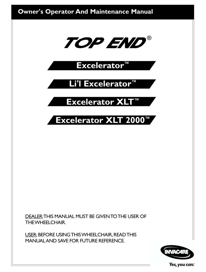 Invacare Top End Excelerator Owner's operator and maintenance manual