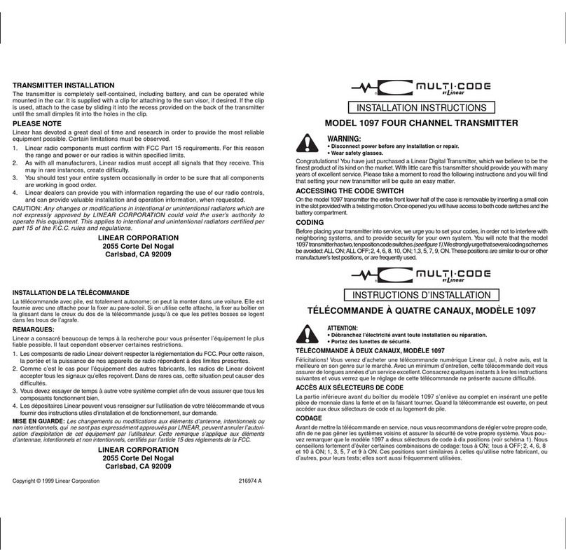 Multi-code 1097 installation instructions