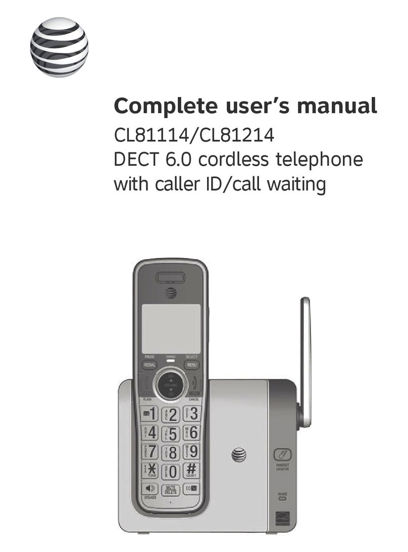 AT&T CL81114 User manual