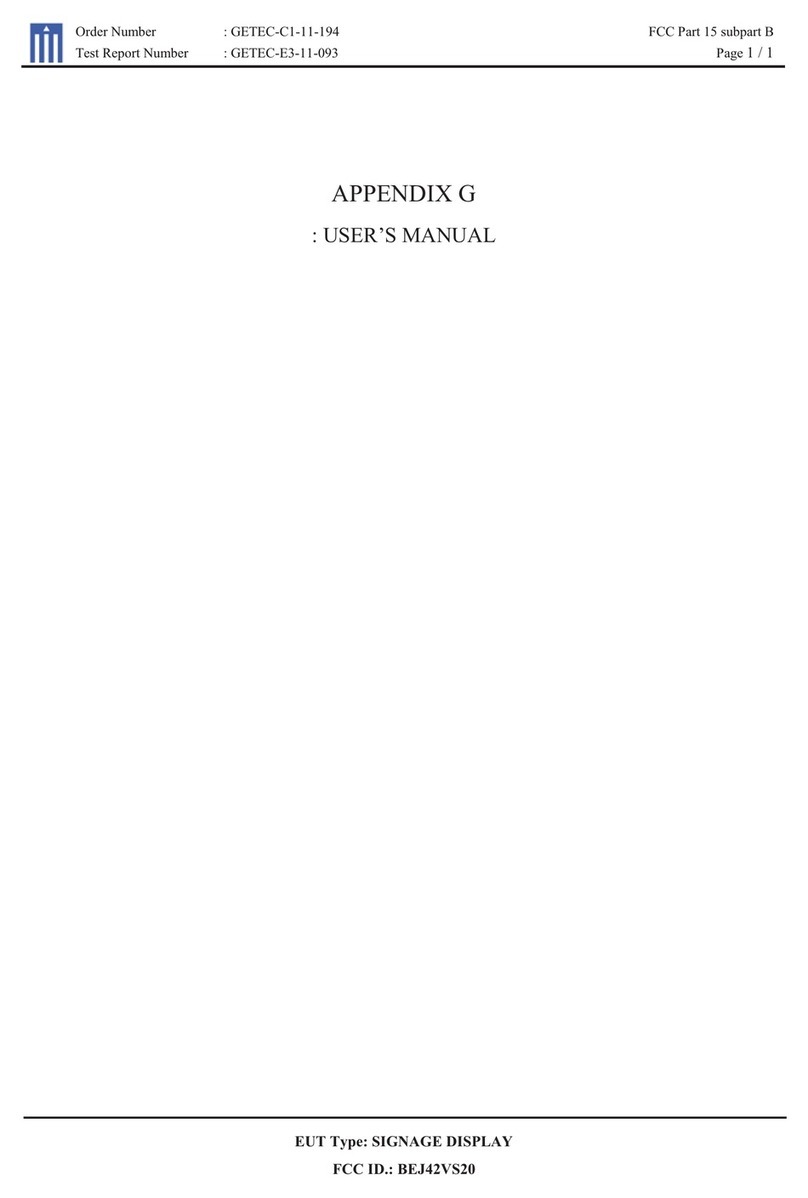 LG 42VS20 User manual LG 42VS20 User manual