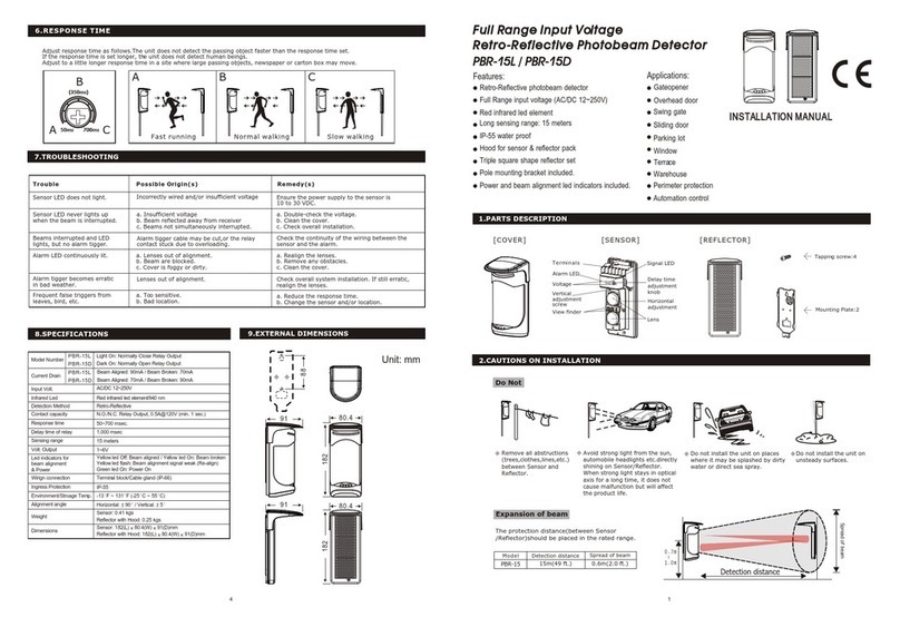 E-SCS PBR-15L User & installation manual