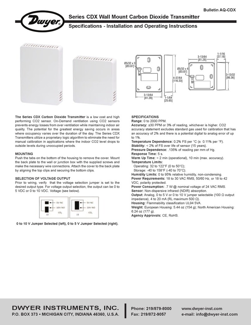 Dwyer Instruments CDX Series Supplement