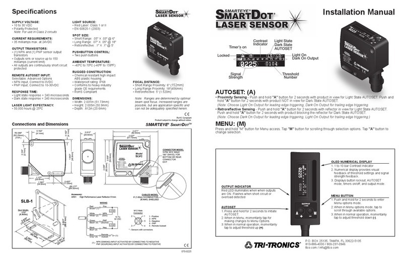 Tri-Tronics SMARTEYE SmartDot Installation instructions manual