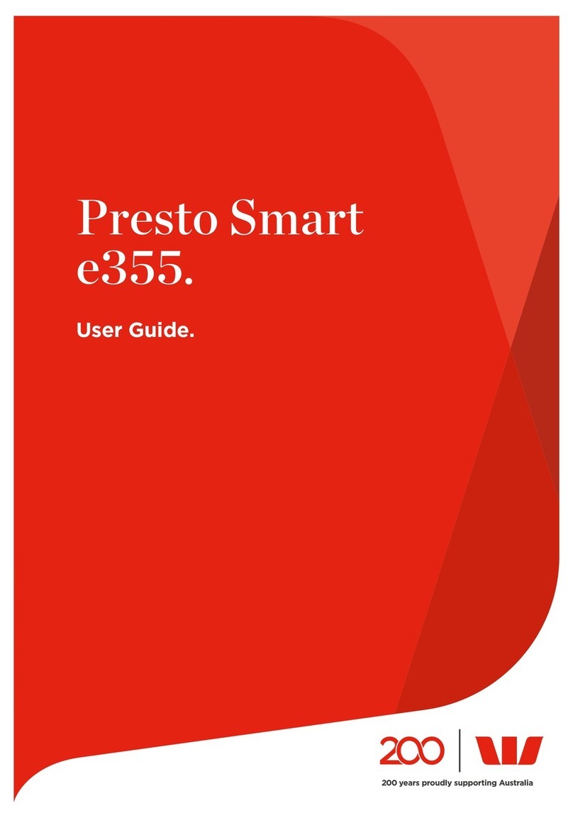 VeriFone Presto Smart e355 User manual