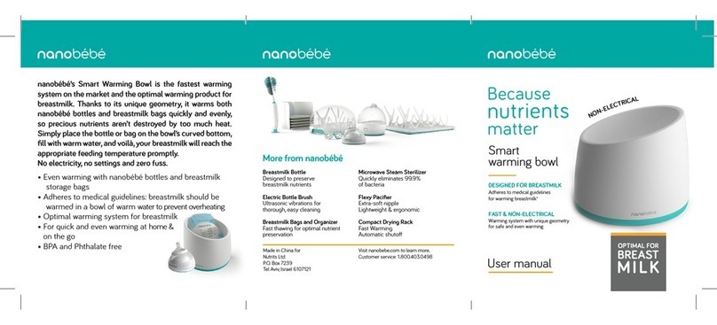 nanobebe Smart Warming Bowl user manual