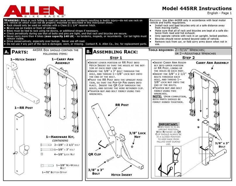 allen 445RR instructions