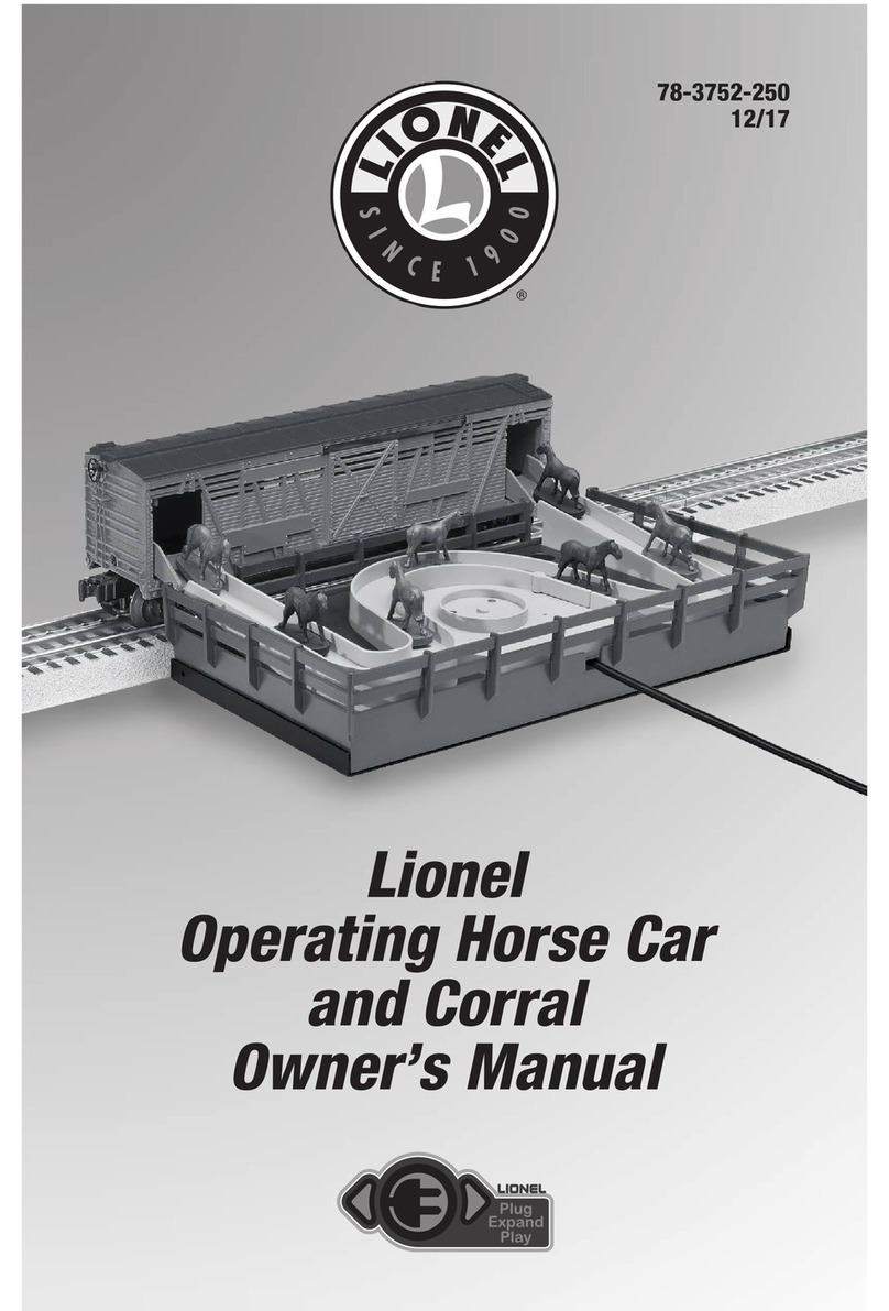 Lionel Operating Horse Car and Corral owner's manual