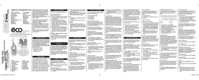 Uniden GMR2872-2CK manual