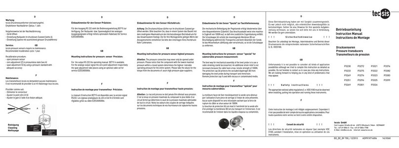 Tecsis P3230 instruction manual