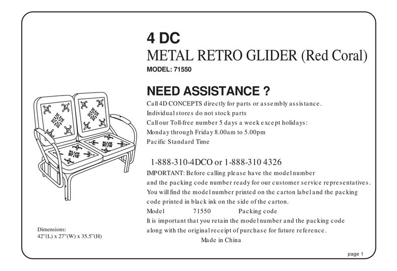 4D Concepts 71550 User manual