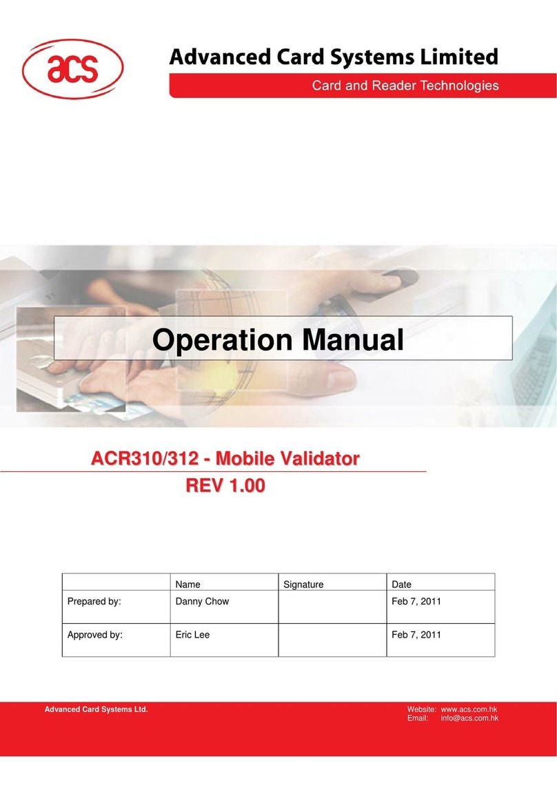ACS ACR310 User manual